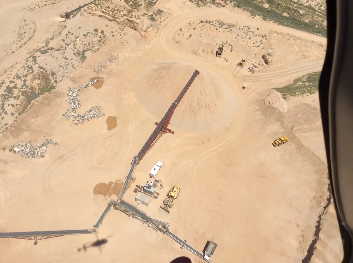 Parowan Gravel Pit crushing operations