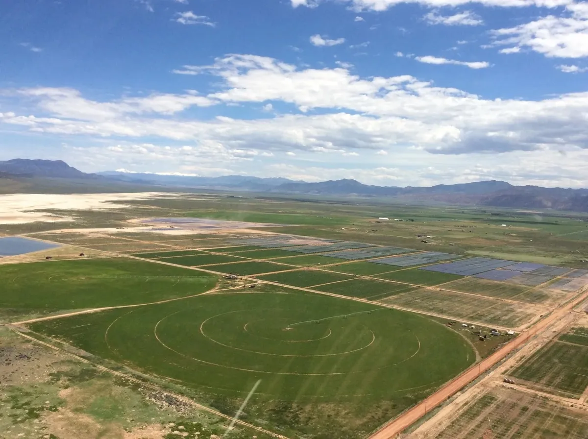 Solar field grading and site preparation in Parowan, Utah