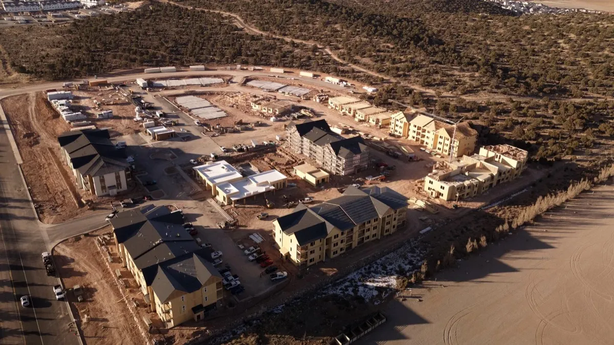 The Henley construction progress on Cross Hollow Road