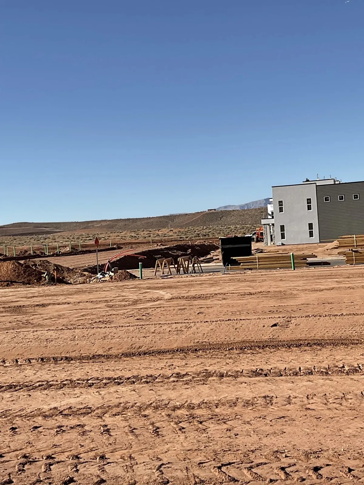 Waters Edge site grading and earthwork progress